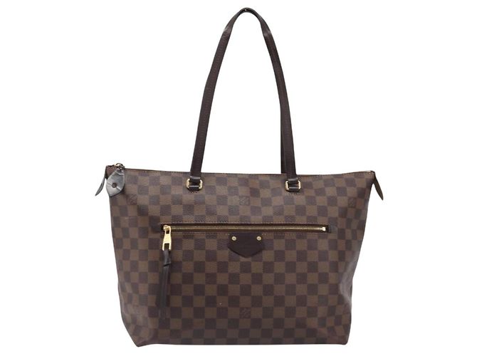 Borsa Tote LOUIS VUITTON Damier Ebene Jena MM N41013 LV Auth BA15660 - vista 13