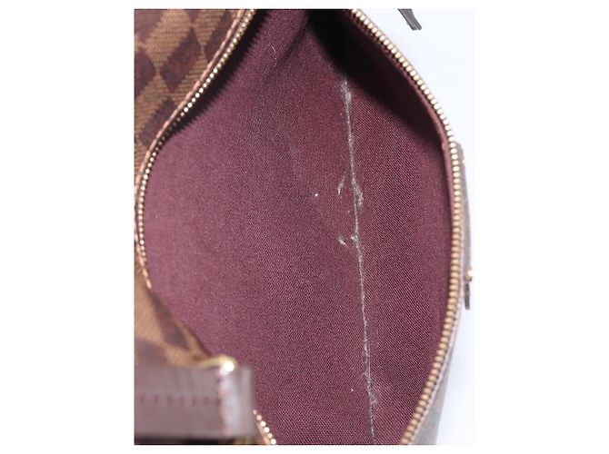 Borsa Tote LOUIS VUITTON Damier Ebene Jena MM N41013 LV Auth BA15660 - vista 24