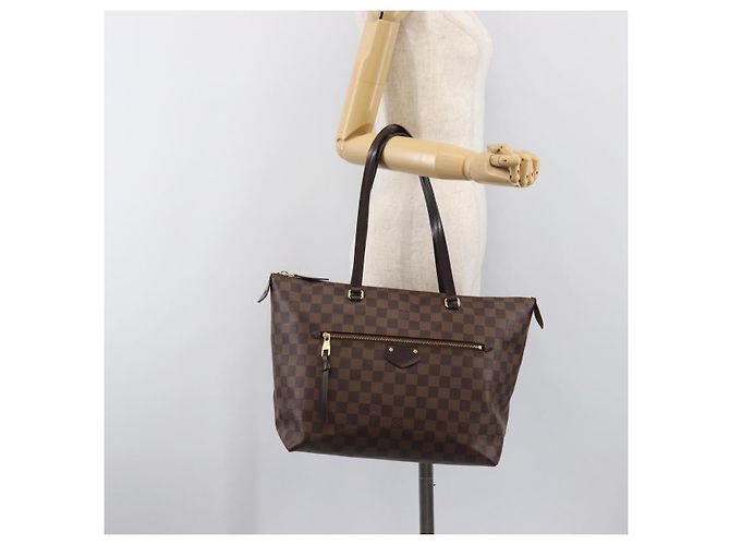 Borsa Tote LOUIS VUITTON Damier Ebene Jena MM N41013 LV Auth BA15660 - vista 25