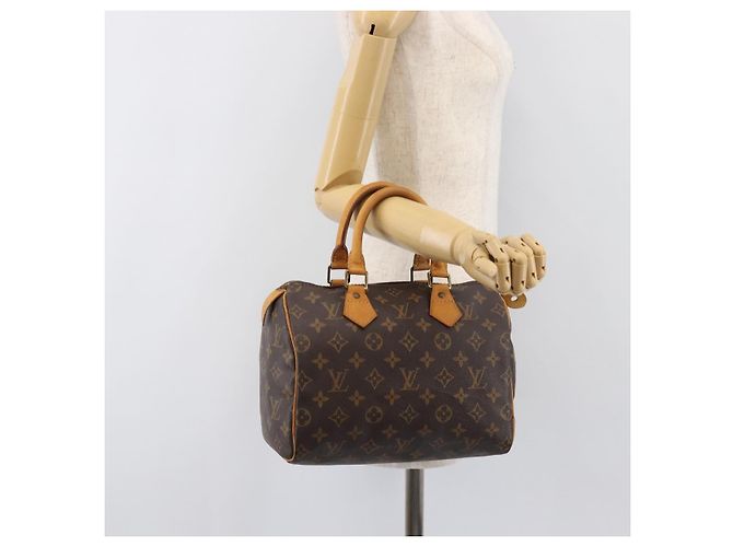 LOUIS VUITTON Monogram Speedy 25 Hand Bag M41528 LV Auth 200464 Monogramma - vista 23