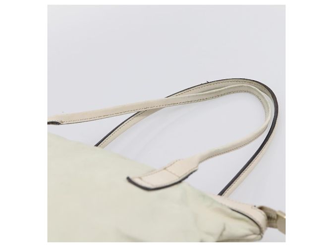GUCCI Abbey Tote Bag aus Leder Weiß Goldfarben 182492 Auth ti4020 - Ansicht 8