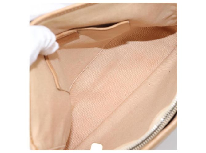 Céline Borsa a mano CELINE C Macadam Canvas Beige Tono Oro Auth 201317 - vista 15