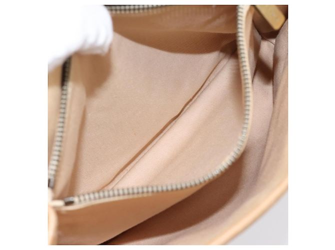 Céline Borsa a mano CELINE C Macadam Canvas Beige Tono Oro Auth 201317 - vista 20