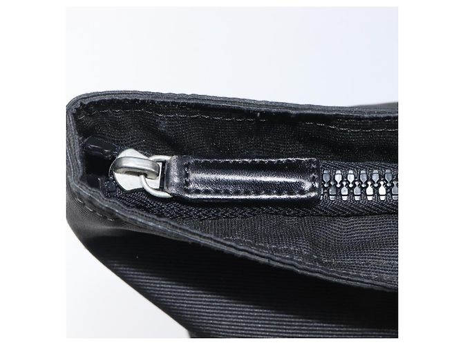 Borsa a mano FENDI Canvas Black Silver Auth 201220 Nero Argento - vista 14