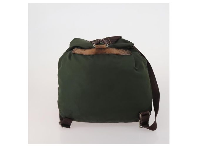 Borsa Tote Borsa a Tracolla Borsa a Mano PRADA Nylon 5 Set Navy Khaki Auth ti4039 Cachi Blu navy - vista 18