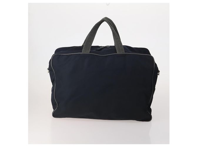 Borsa Tote Borsa a Tracolla Borsa a Mano PRADA Nylon 5 Set Navy Khaki Auth ti4039 Cachi Blu navy - vista 3