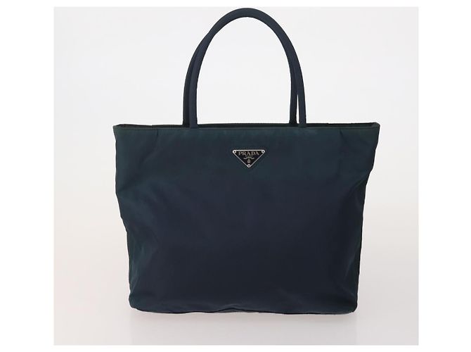 Borsa Tote Borsa a Tracolla Borsa a Mano PRADA Nylon 5 Set Navy Khaki Auth ti4039 Cachi Blu navy - vista 7