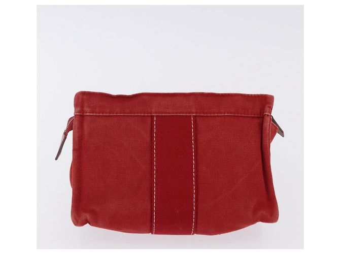 Hermès HERMES Beutel aus Baumwolle 2er Set Rot Auth ti4025 - Ansicht 3
