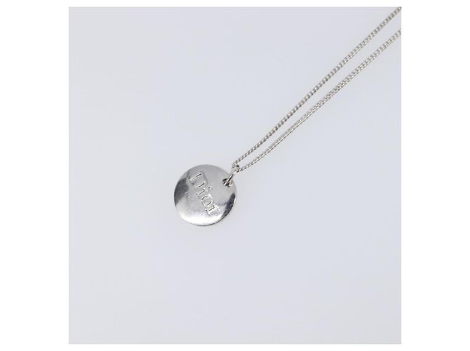 Christian Dior Halskette Metall Silber Auth ka6100 - Ansicht 3