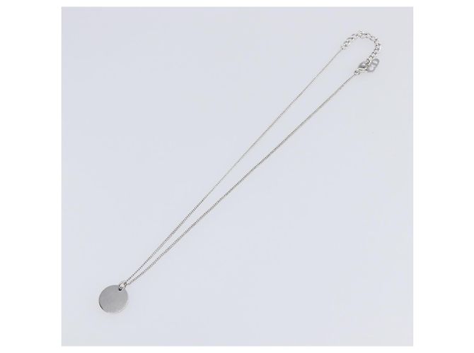 Christian Dior Halskette Metall Silber Auth ka6100 - Ansicht 8
