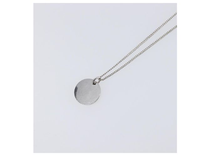 Christian Dior Halskette Metall Silber Auth ka6100 - Ansicht 9