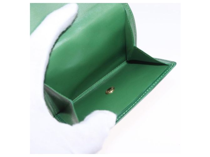 LOUIS VUITTON Epi Porte Monnaie Bier Cartes Crdit Green M63484 LV Auth bs36911A Verde - vista 10