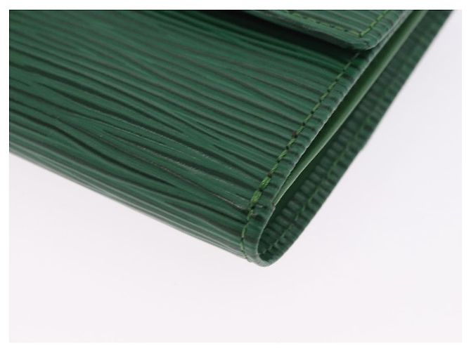 LOUIS VUITTON Epi Porte Monnaie Bier Cartes Crdit Green M63484 LV Auth bs36911A Verde - vista 15