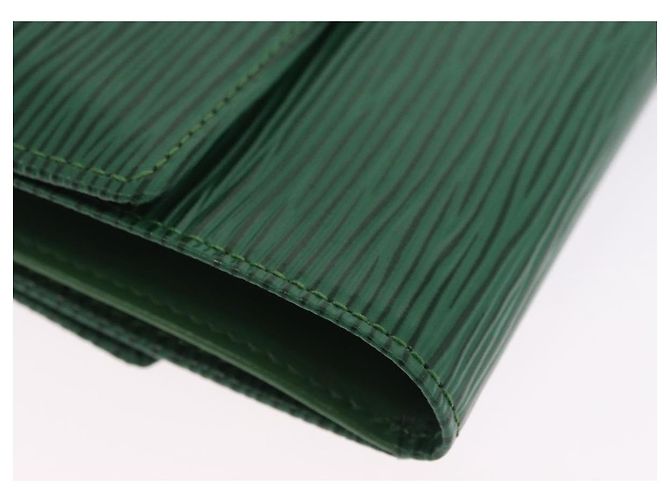 LOUIS VUITTON Epi Porte Monnaie Bier Cartes Crdit Green M63484 LV Auth bs36911A Verde - vista 16