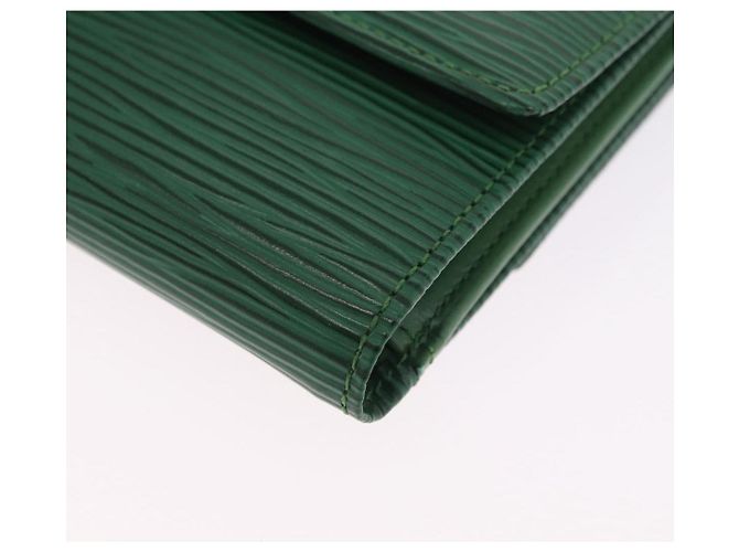 LOUIS VUITTON Epi Porte Monnaie Bier Cartes Crdit Green M63484 LV Auth bs36911A Verde - vista 17