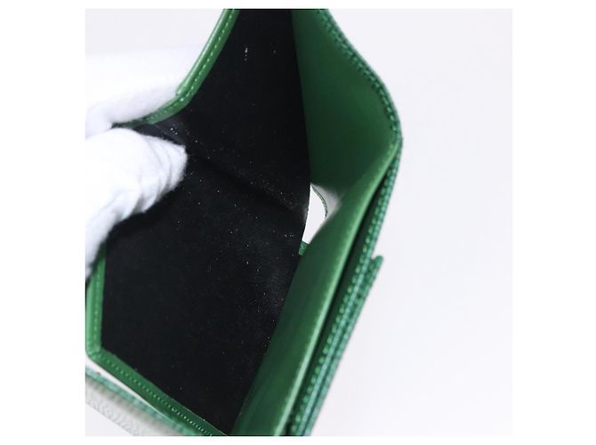 LOUIS VUITTON Epi Porte Monnaie Bier Cartes Crdit Green M63484 LV Auth bs36911A Verde - vista 19