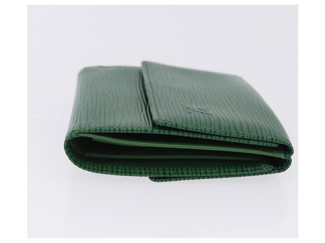 LOUIS VUITTON Epi Porte Monnaie Bier Cartes Crdit Green M63484 LV Auth bs36911A Verde - vista 3