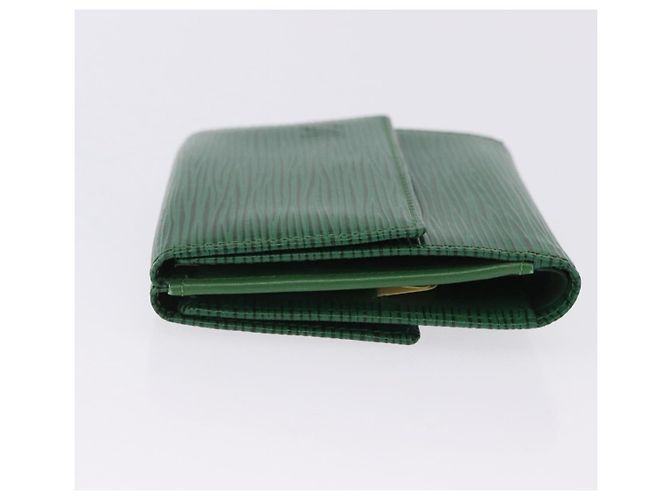 LOUIS VUITTON Epi Porte Monnaie Bier Cartes Crdit Green M63484 LV Auth bs36911A Verde - vista 4