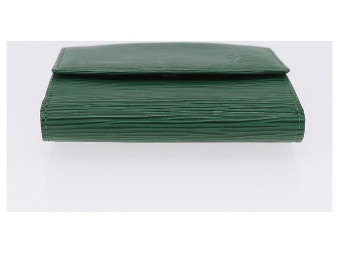 LOUIS VUITTON Epi Porte Monnaie Bier Cartes Crdit Green M63484 LV Auth bs36911A Verde - vista 6