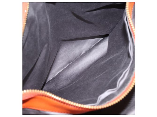 Borsa Miu Miu Vitellolux in pelle 2way Orange Gold Auth 197285V D'oro Arancione - vista 27