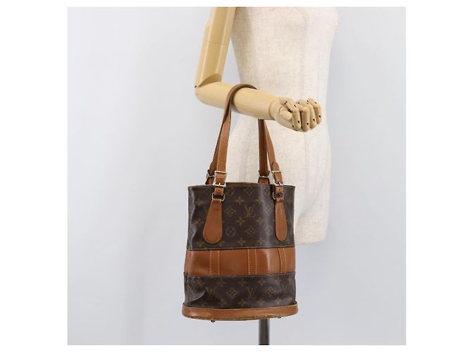 LOUIS VUITTON Monogram Bucket PM Shoulder Bag USA limited M42238 LV Auth 200671 Monogramma - vista 22