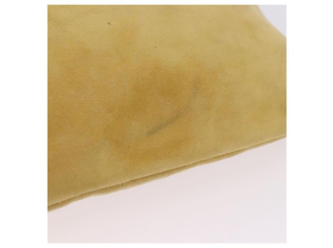 Borsa a tracolla con catena PRADA in camoscio Giallo Oro Auth 202450 D'oro - vista 16