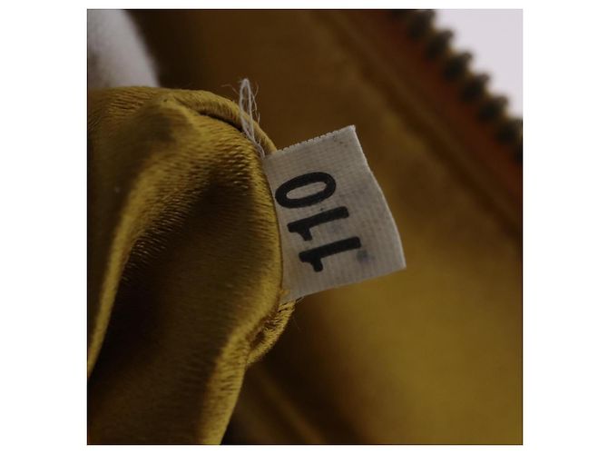 Borsa a tracolla con catena PRADA in camoscio Giallo Oro Auth 202450 D'oro - vista 26