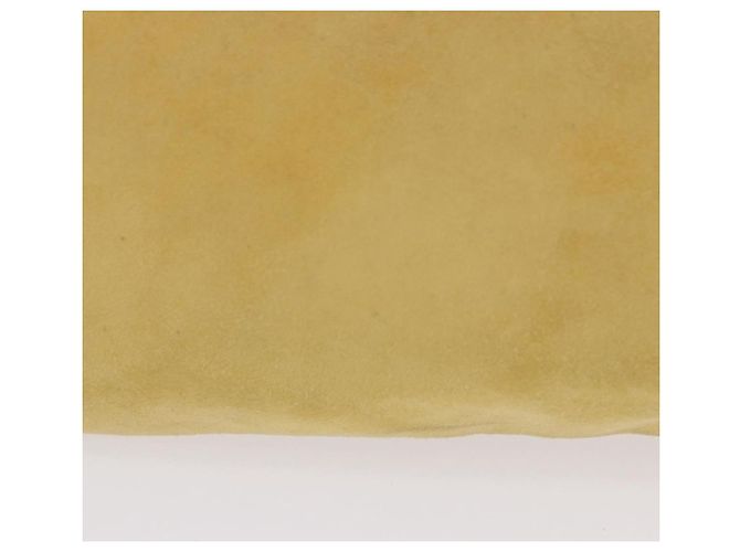 Borsa a tracolla con catena PRADA in camoscio Giallo Oro Auth 202450 D'oro - vista 3
