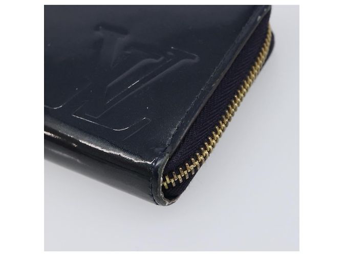 LOUIS VUITTON Monogram Vernis Portefeuille Miroir Blue Marine M64111 Auth 202604 Azul - vista 14