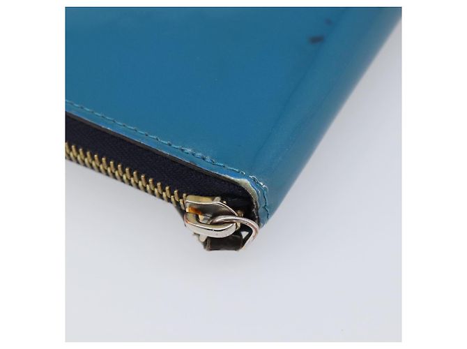 LOUIS VUITTON Monogram Vernis Portefeuille Miroir Blue Marine M64111 Auth 202604 Azul - vista 15