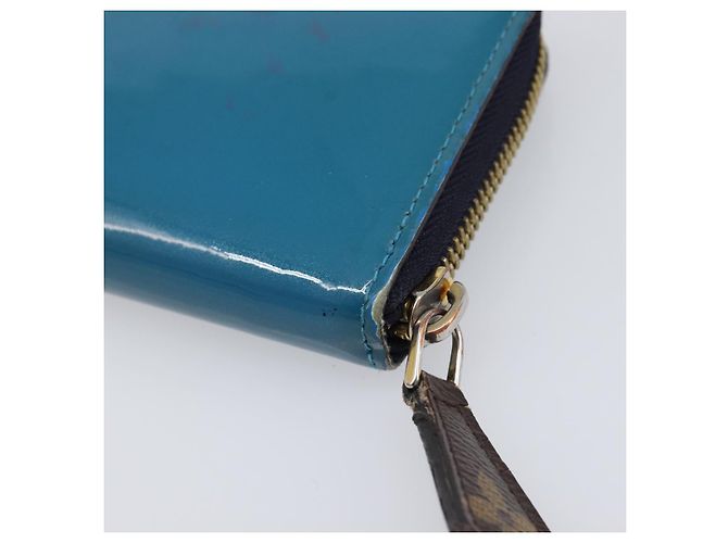LOUIS VUITTON Monogram Vernis Portefeuille Miroir Blue Marine M64111 Auth 202604 Azul - vista 16