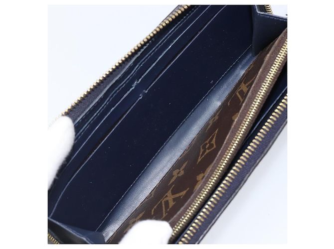 LOUIS VUITTON Monogram Vernis Portefeuille Miroir Blue Marine M64111 Auth 202604 Azul - vista 18