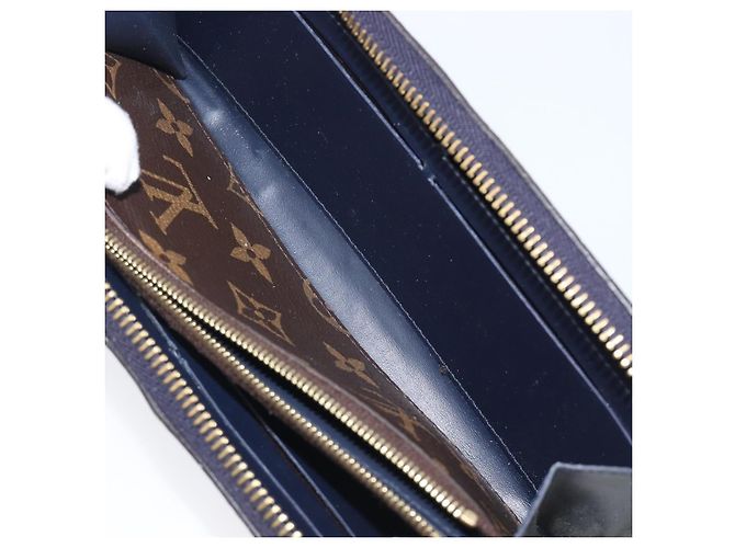 LOUIS VUITTON Monogram Vernis Portefeuille Miroir Blue Marine M64111 Auth 202604 Azul - vista 20