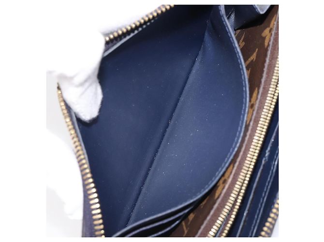 LOUIS VUITTON Monogram Vernis Portefeuille Miroir Blue Marine M64111 Auth 202604 Azul - vista 21