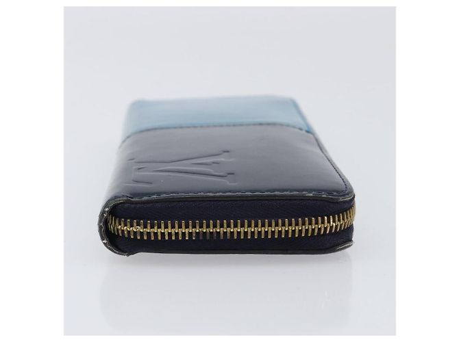 LOUIS VUITTON Monogram Vernis Portefeuille Miroir Blue Marine M64111 Auth 202604 Azul - vista 3