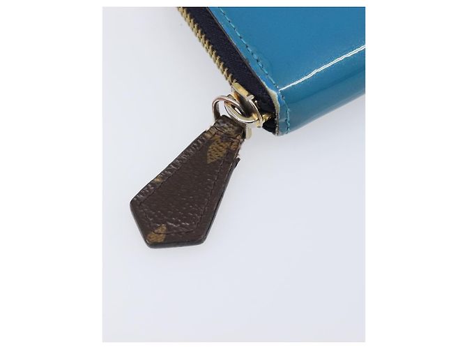 LOUIS VUITTON Monogram Vernis Portefeuille Miroir Blue Marine M64111 Auth 202604 Azul - vista 8