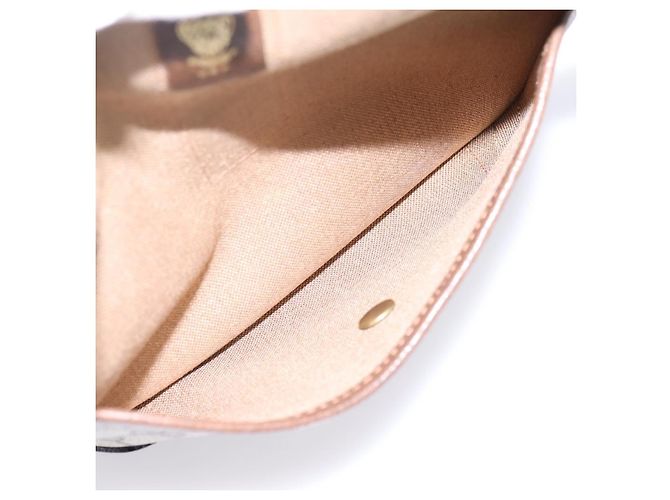 Pochette GUCCI GG Supreme Web Sherry Line PVC Beige Auth 201201A - vista 13
