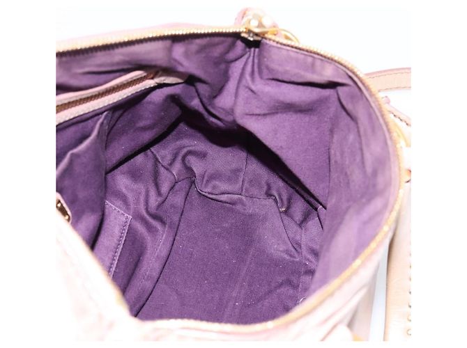 Borsa a mano Miu Miu Vitellolux in pelle 2way Rosa Tono Oro Auth 202628V - vista 22