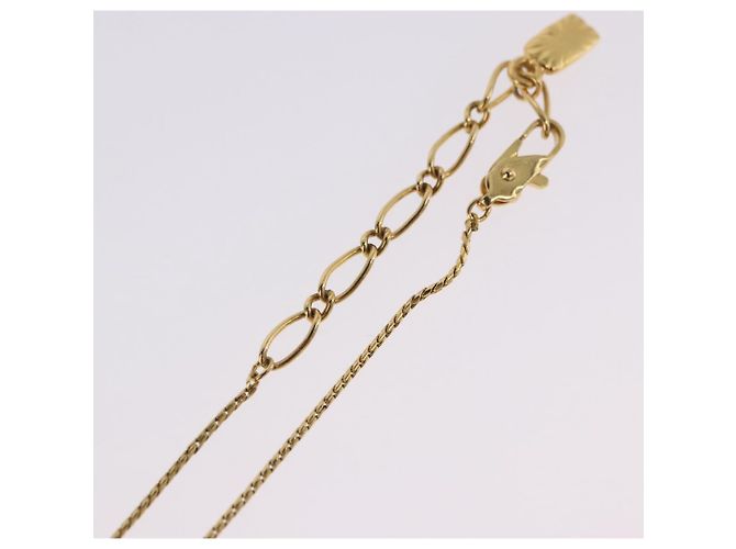 Autre Marque Collana SAINT LAURENT Metal Gold Tone Auth SW2843 - vista 14