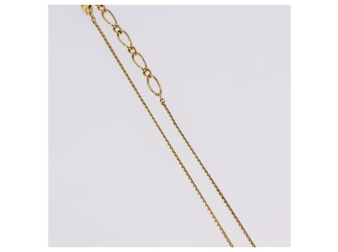 Autre Marque Collana SAINT LAURENT Metal Gold Tone Auth SW2843 - vista 6