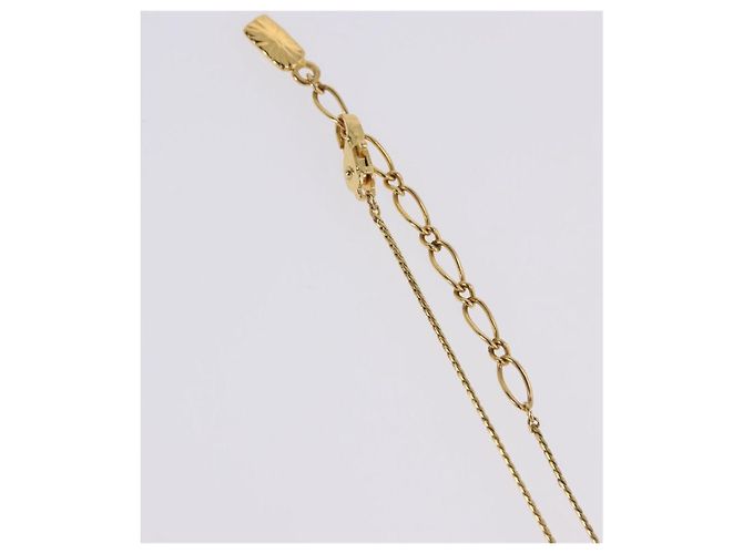 Autre Marque Collana SAINT LAURENT Metal Gold Tone Auth SW2843 - vista 7