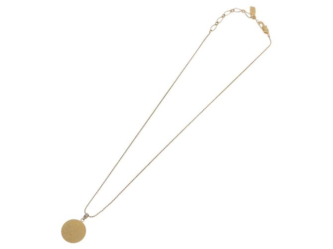 Autre Marque Collana SAINT LAURENT Metal Gold Tone Auth SW2843 - vista 9