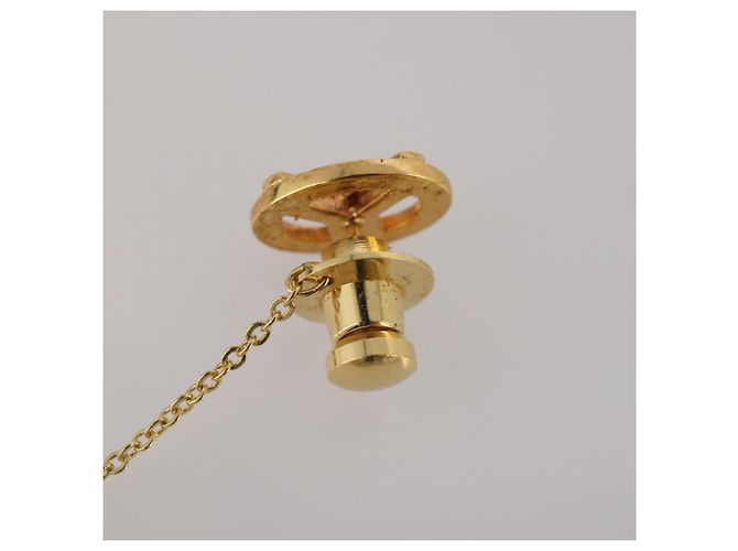 Autre Marque SAINT LAURENT dunhill Gemelli e Spilla da Cravatta Set da 4 pezzi Metallo Tono Oro Tono Argento Auth BA15443 - vista 12