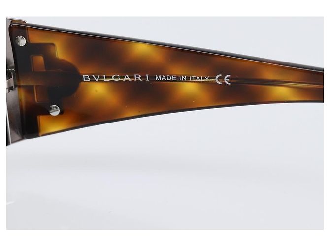Bulgari Occhiali da sole BVLGARI plastica Brown Auth BA15666V Marrone - vista 10