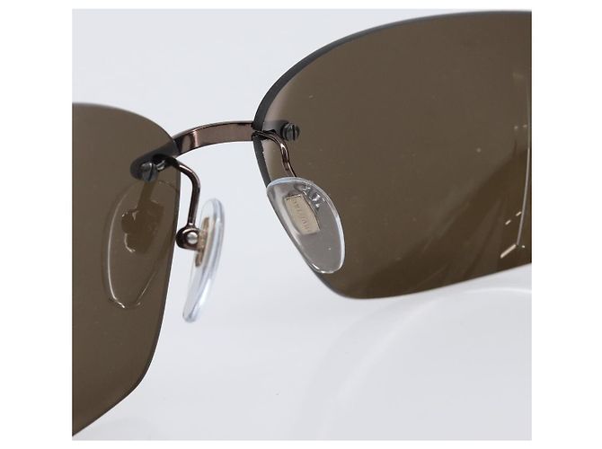 Bulgari Occhiali da sole BVLGARI plastica Brown Auth BA15666V Marrone - vista 12