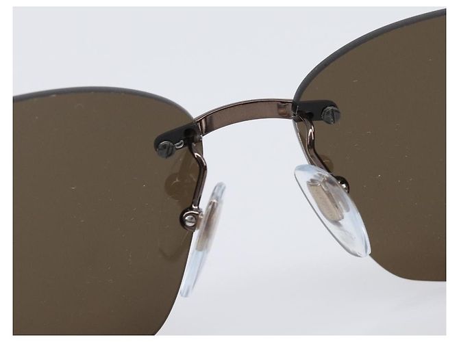 Bulgari Occhiali da sole BVLGARI plastica Brown Auth BA15666V Marrone - vista 13