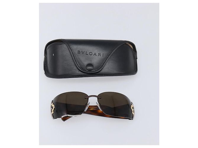 Bulgari Occhiali da sole BVLGARI plastica Brown Auth BA15666V Marrone - vista 15
