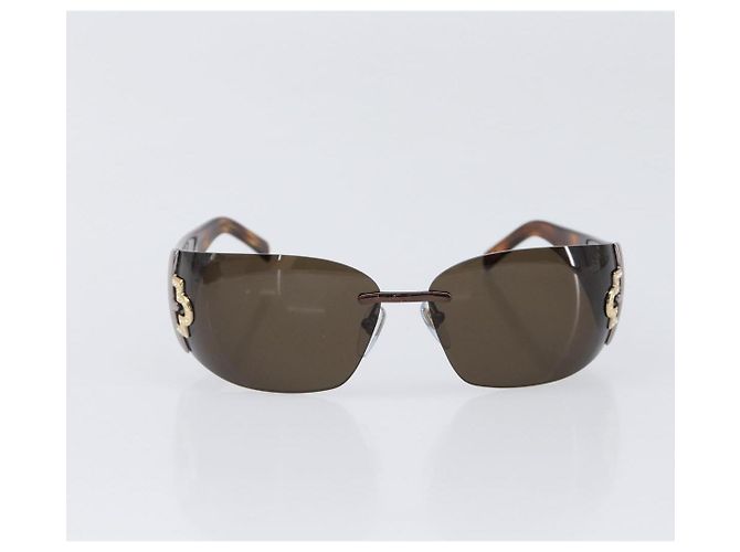 Bulgari Occhiali da sole BVLGARI plastica Brown Auth BA15666V Marrone - vista 2