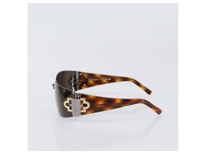 Bulgari Occhiali da sole BVLGARI plastica Brown Auth BA15666V Marrone - vista 4
