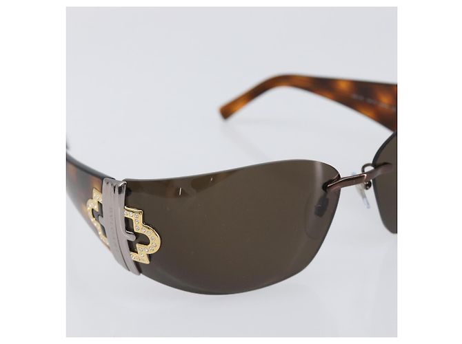 Bulgari Occhiali da sole BVLGARI plastica Brown Auth BA15666V Marrone - vista 6